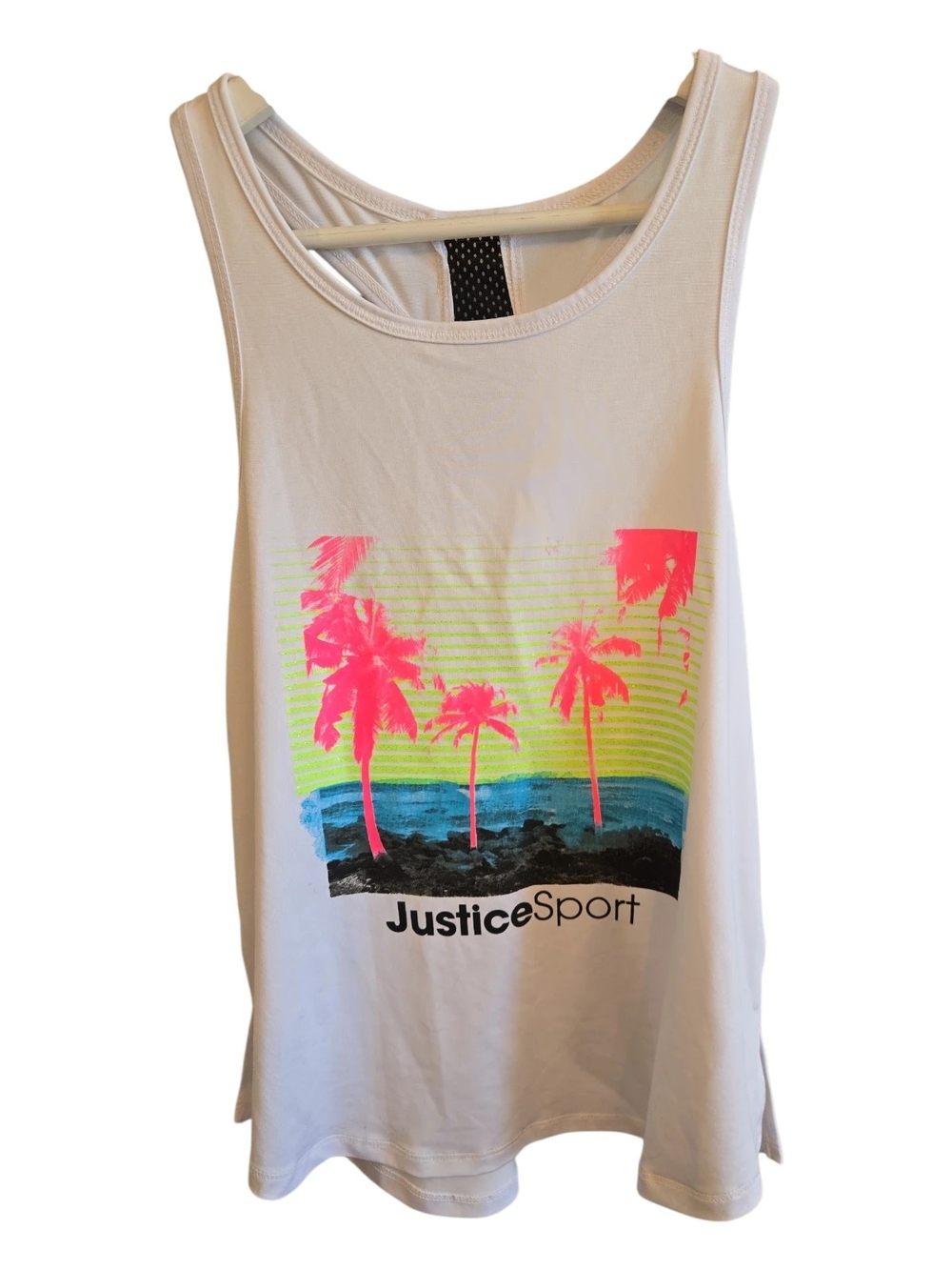 Justice Girls J-Sport 🌴Mesh Detail Tank Top 🌴 - Picture 3 of 4